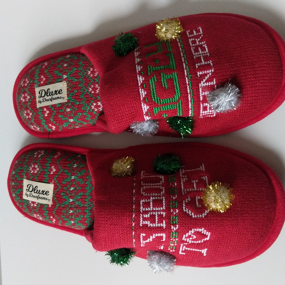Dearfoams 'Ugly' Christmas Slippers